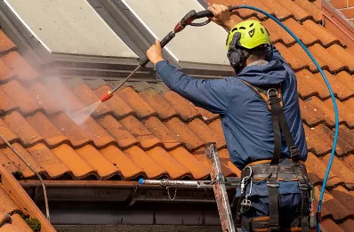 Démoussage et hydrofuge de toiture à Pinet